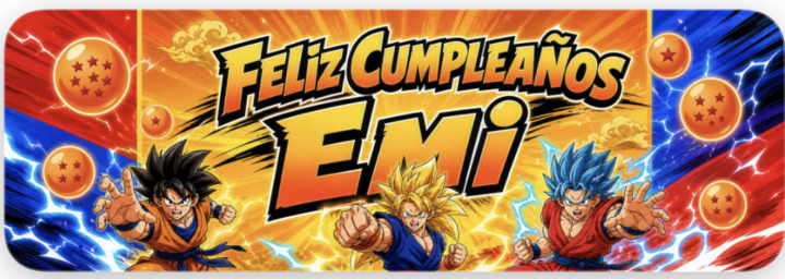 Banner infantil de energía y acción