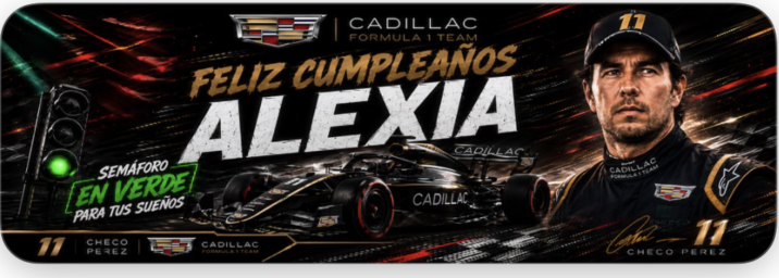 Banner deportivo de automovilismo