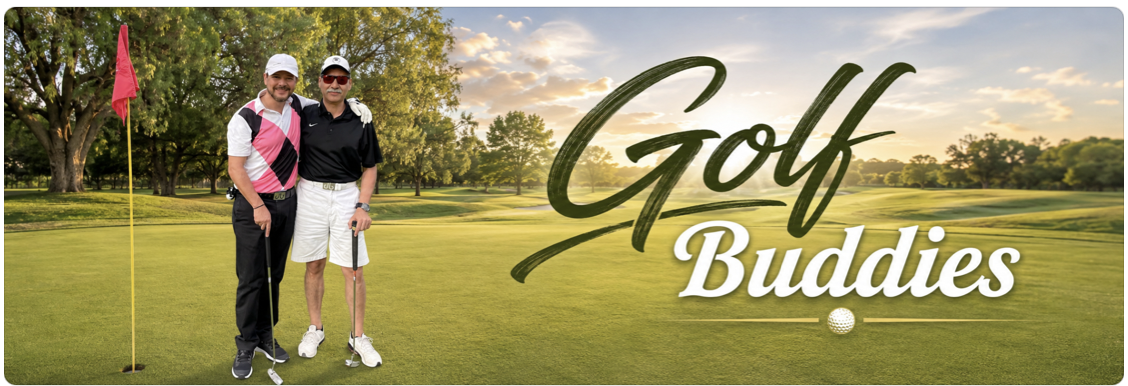 Banner deportivo de golf